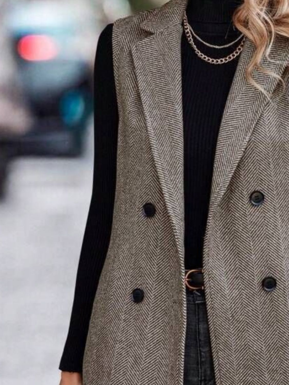 Stilla | Krave Nakke Longline Vest Frakke