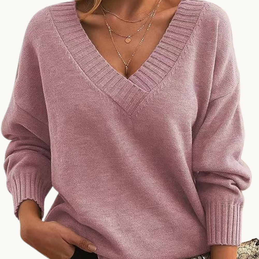 Stilla | Pullover i kasmir med v-hals til damer