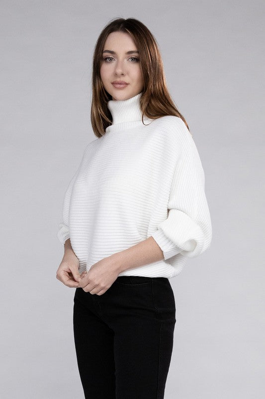 Stilla | Dolman Ærme Turtleneck Sweater