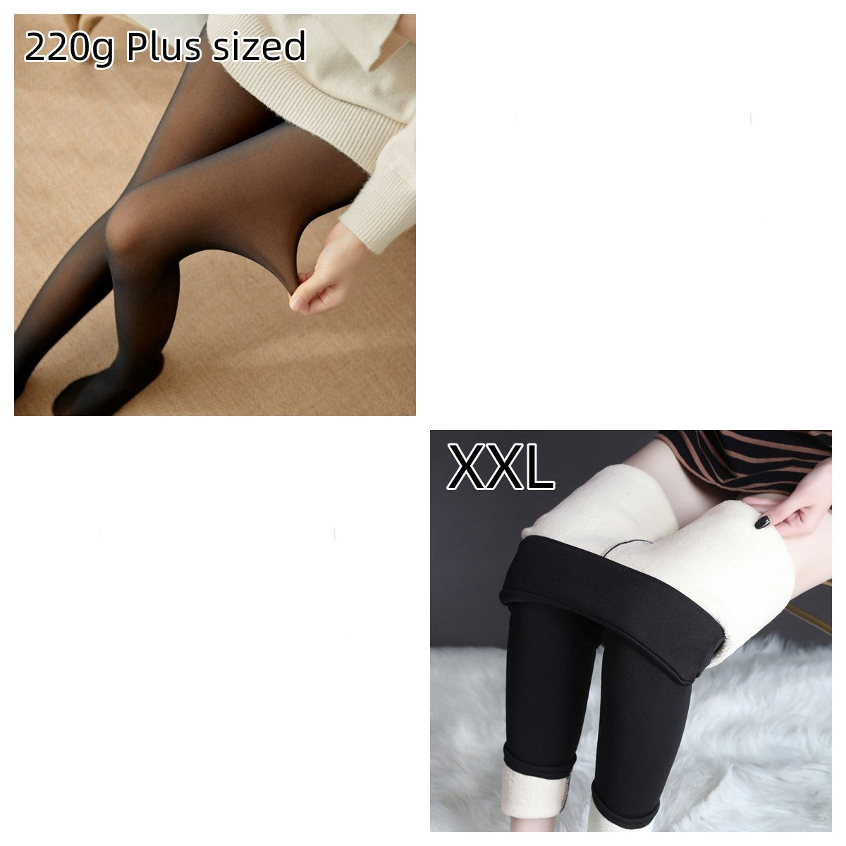 Stilla | Fleece|Betrukne Gennemsigtige Leggings