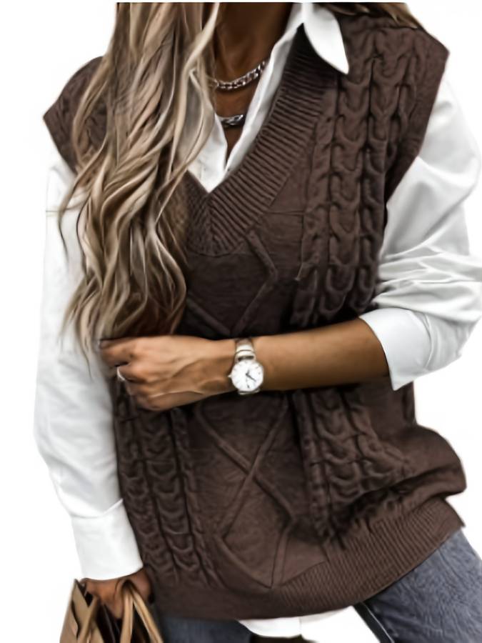 Stilla | Stilfuld Strikvest Dame