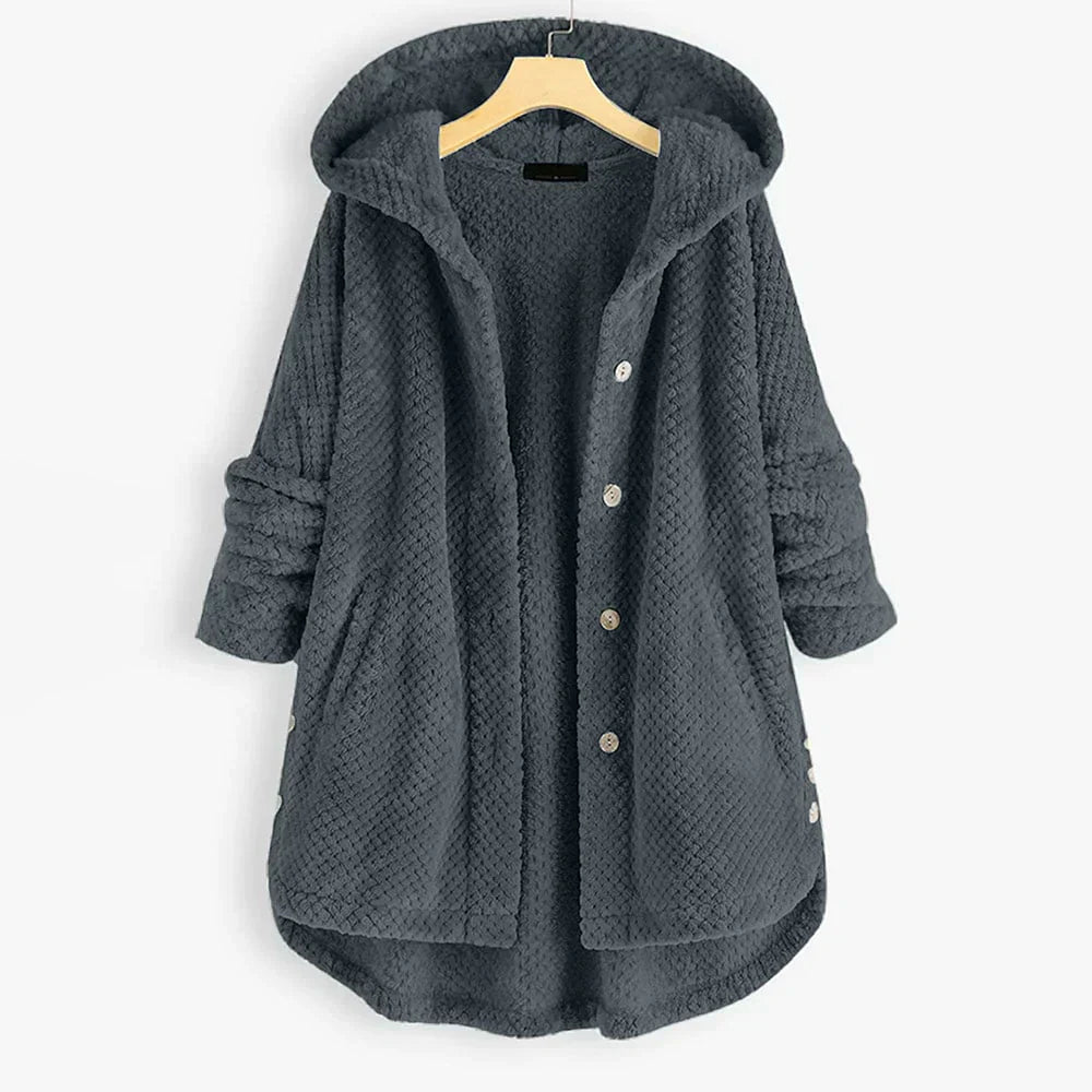 Stilla | Hooded Fleecejakke i Sporty Design