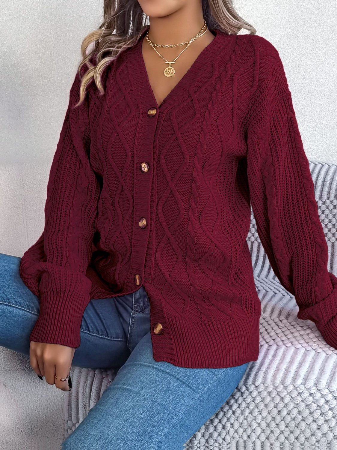 Stilla | Strik Langærmet Cardigan
