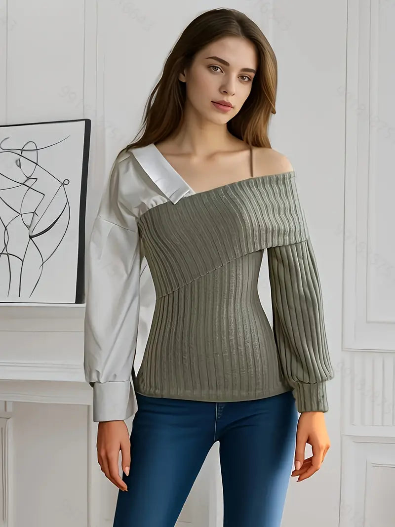 Stilla | Elegant og afslappet patchworktop til kvinder