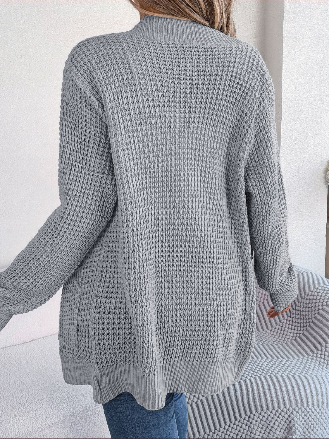 Stilla | Front langærmet cardigan med lommer