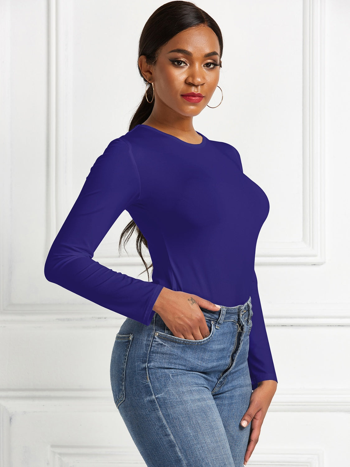 Stilla | Hals Langærmet Bodysuit