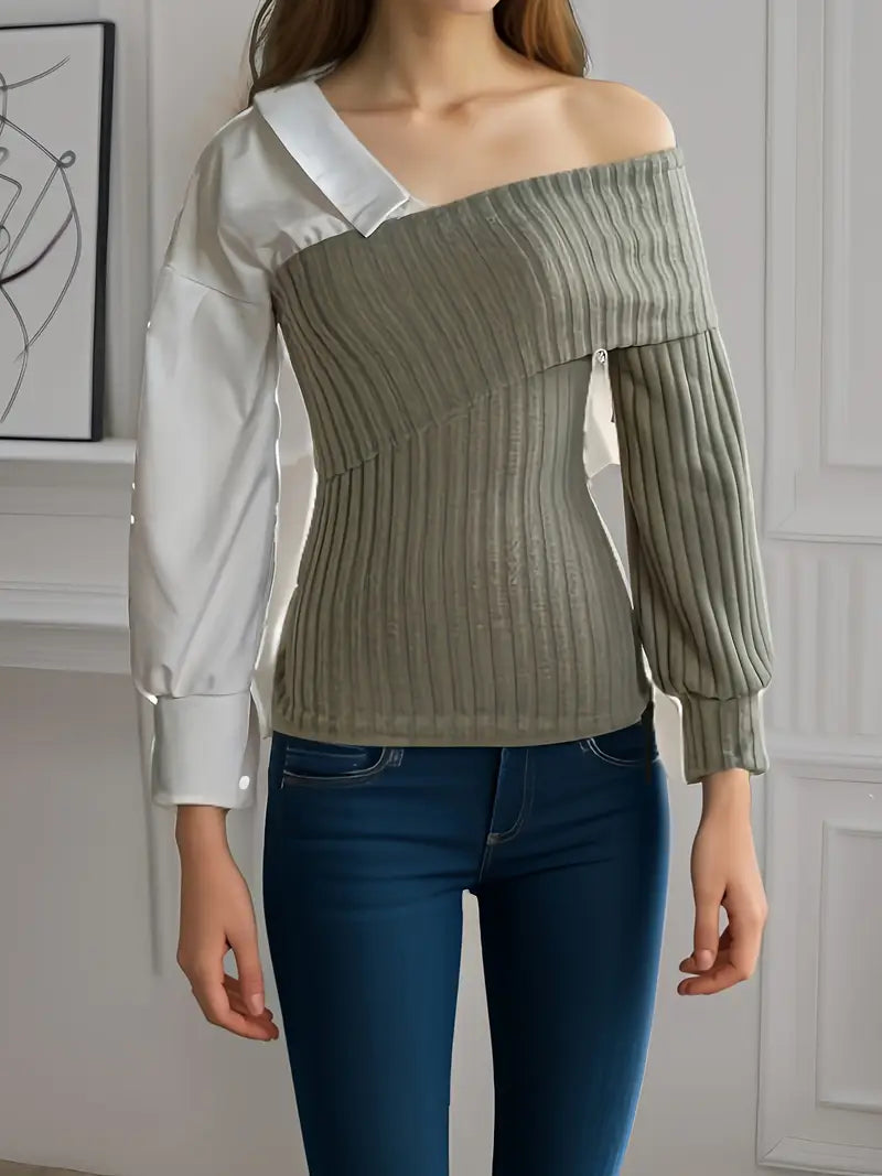 Stilla | Elegant og afslappet patchworktop til kvinder