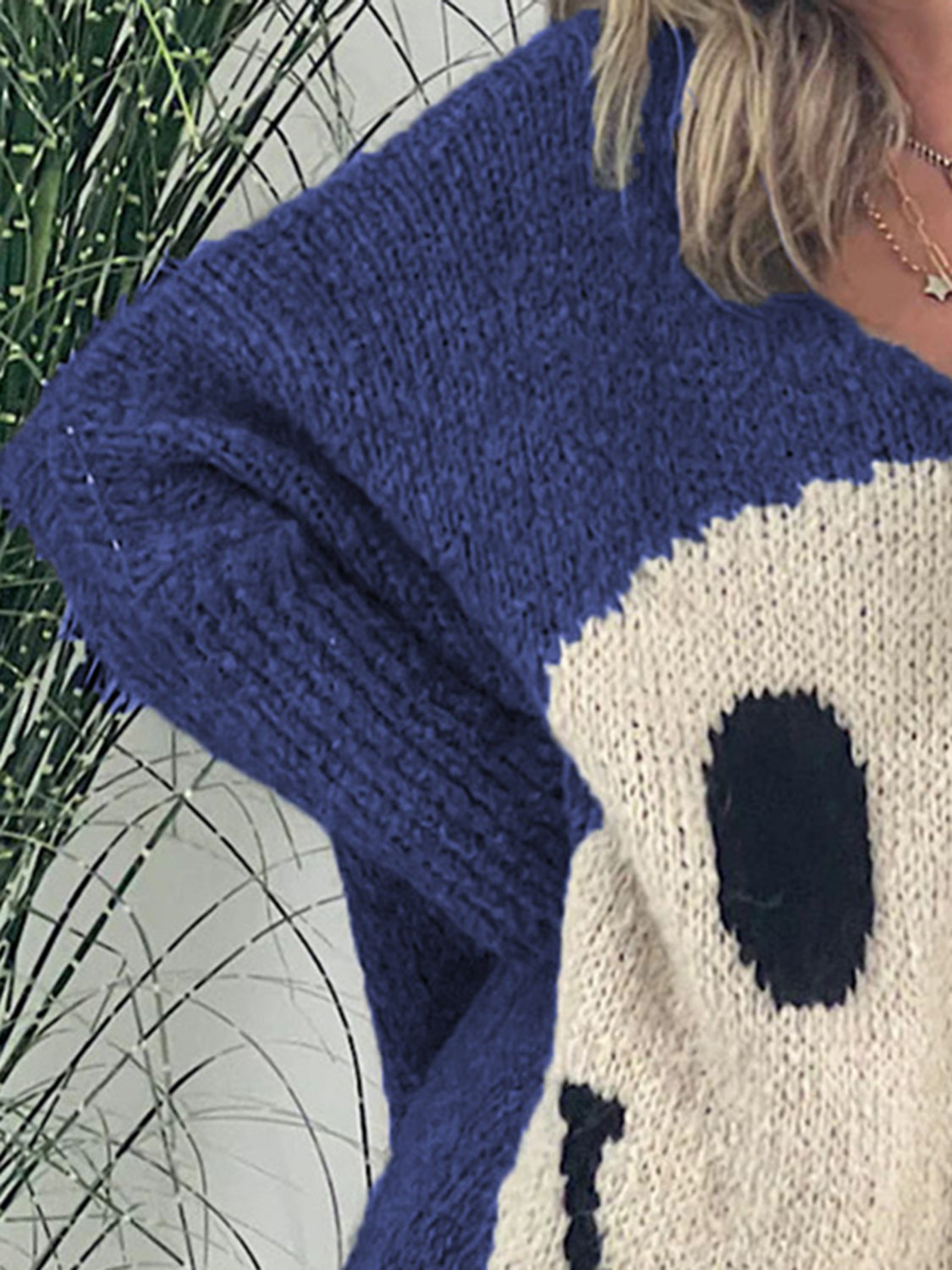 Stilla | Face V-Hals Lange Ærmer Sweater