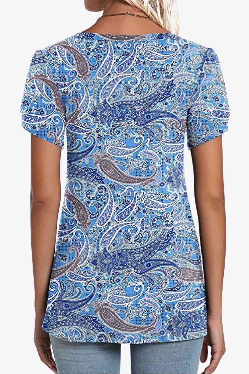 Stilla | Petal Sleeve V-hals Bluse