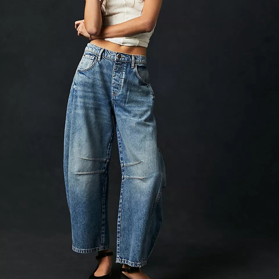 Stilla | Mid|Rise Barrel Jeans