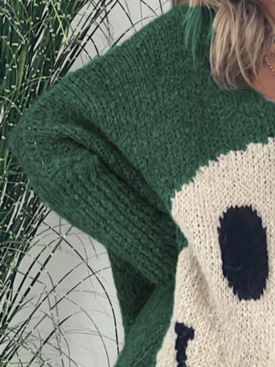 Stilla | Face V-Hals Lange Ærmer Sweater