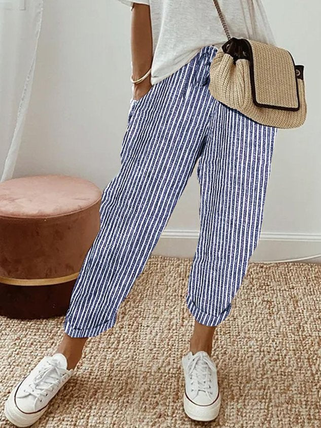 Stilla | Ant Sweat Luxe Linned Bukser