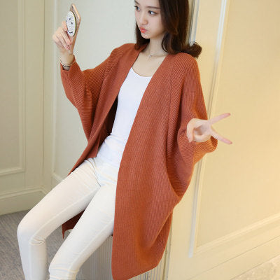Femme Åben-Front Langstrik-Cardigan Stilla
