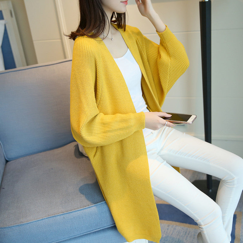 Femme Åben-Front Langstrik-Cardigan Stilla