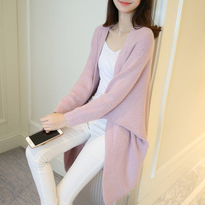 Femme Åben-Front Langstrik-Cardigan Stilla