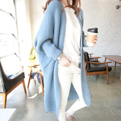 Femme Åben-Front Langstrik-Cardigan Stilla