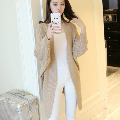 Femme Åben-Front Langstrik-Cardigan Stilla