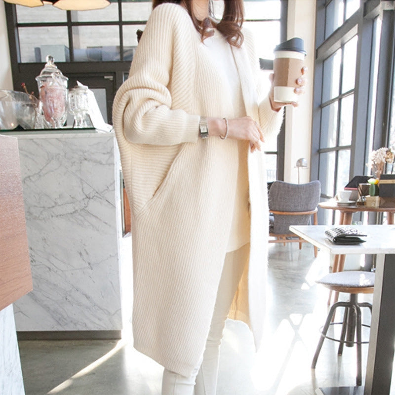 Femme Åben-Front Langstrik-Cardigan Stilla
