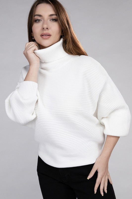 Stilla | Dolman Ærme Turtleneck Sweater