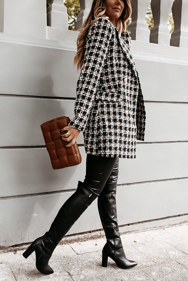 Stilla | Making Statements Plaid Tweed Blazer