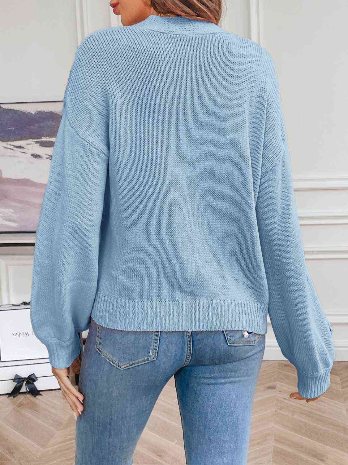 Stilla | Langærmet Åben Front Cardigan