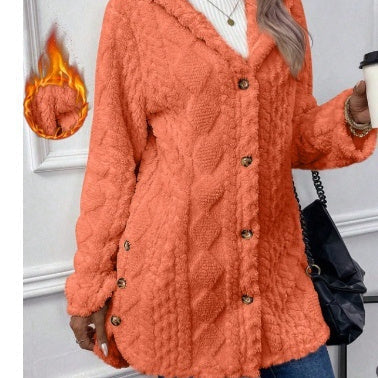 Stilla | Hætte cardigan med knapper