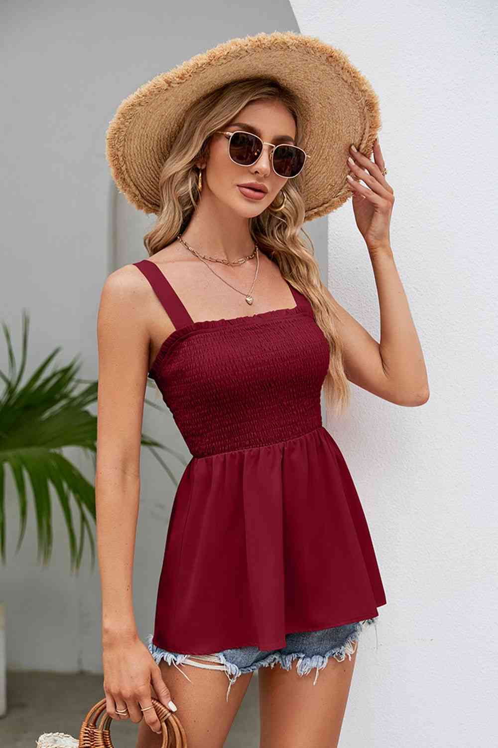 Stilla | Square Neck Babydoll Tank