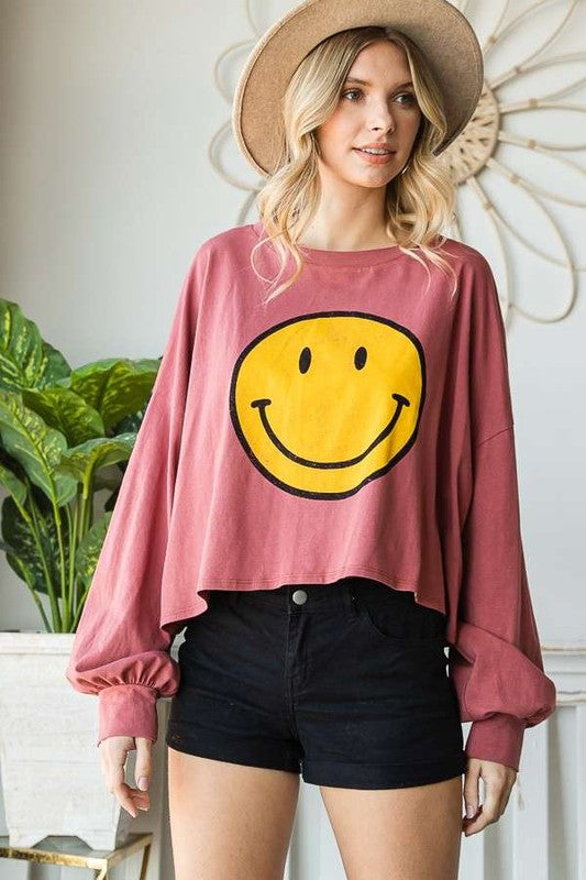 Stilla | Face Lange Ærme Crop Top