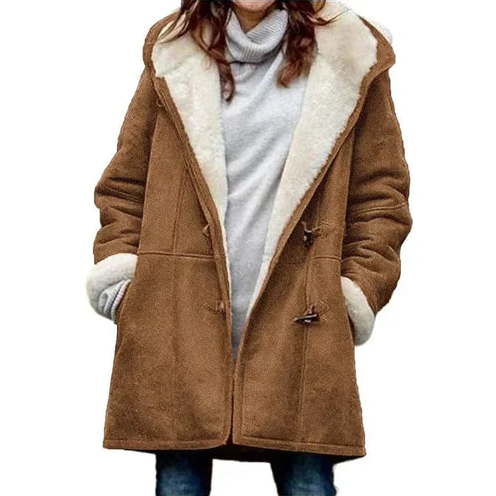 Stilla | Cashmere Frakke Med Hætte