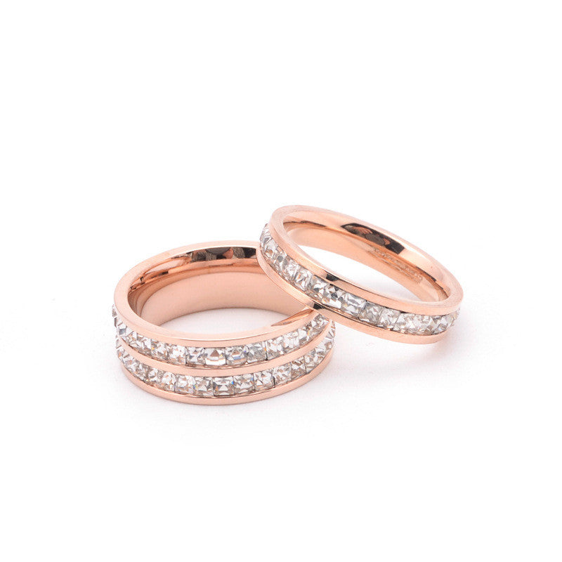 Dame Krystal-Forlovelsesring Stilla
