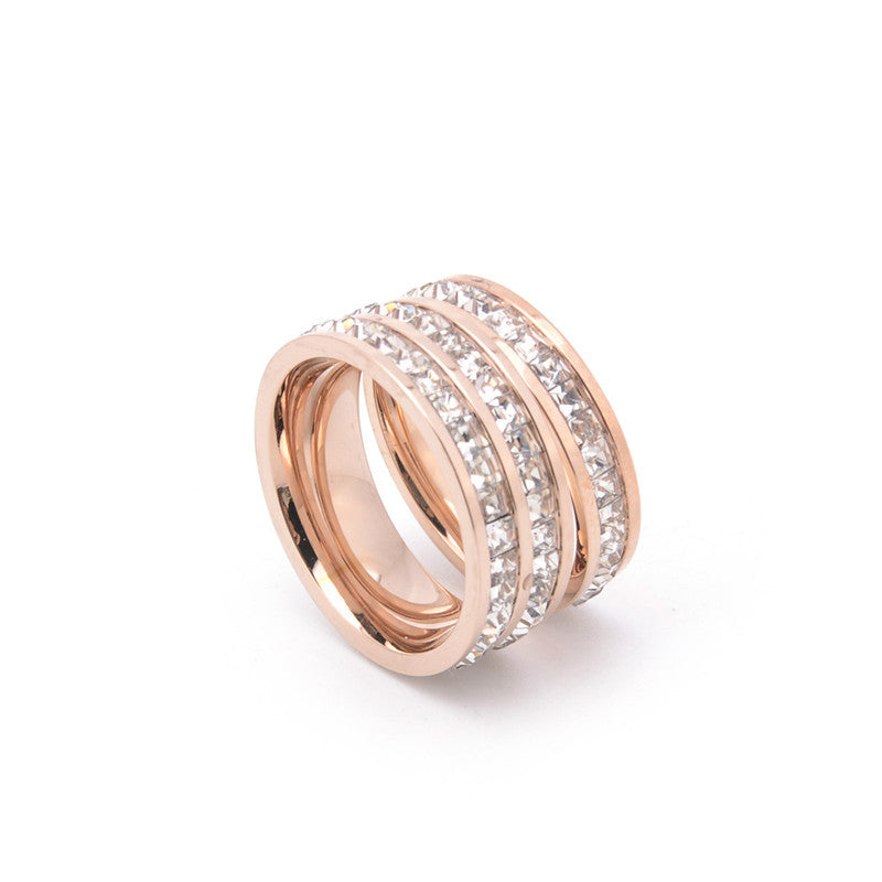 Dame Krystal-Forlovelsesring Stilla