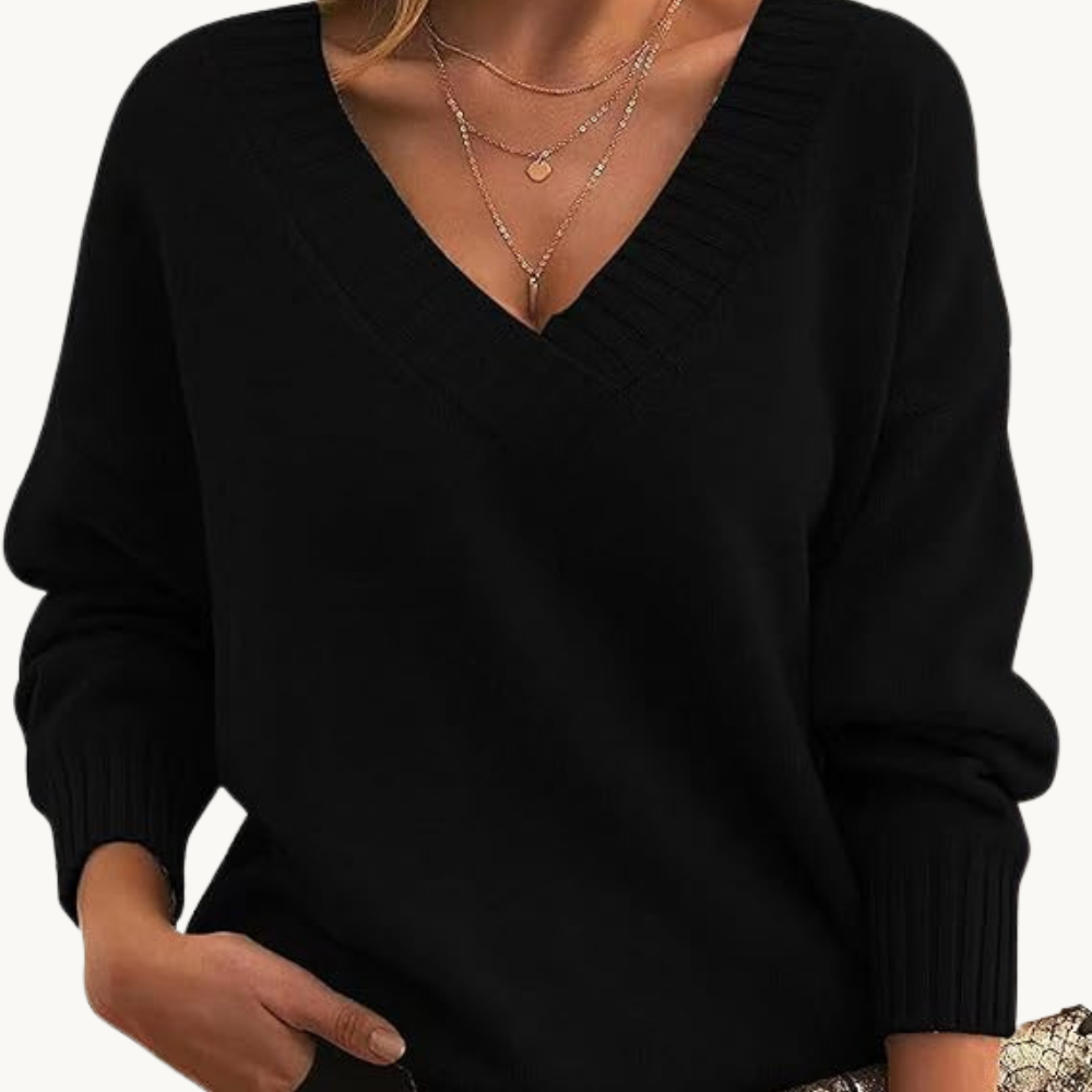 Stilla | Pullover i kasmir med v-hals til damer