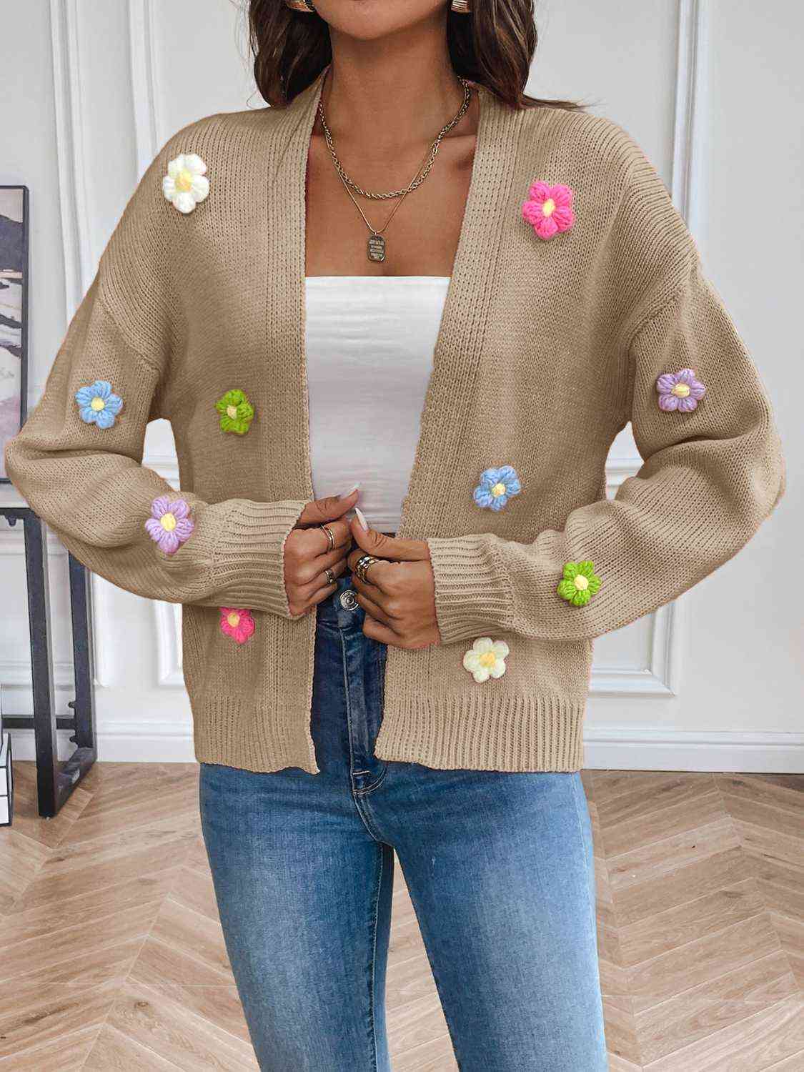 Stilla | Langærmet Åben Front Cardigan