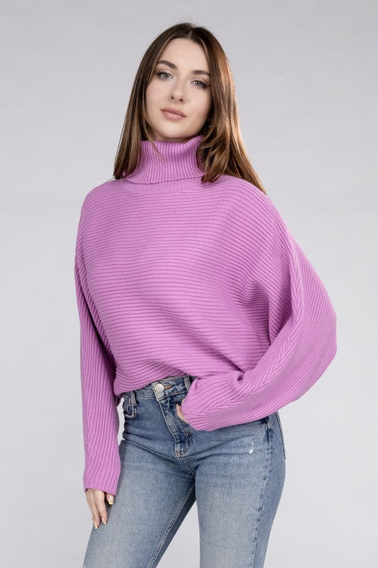 Stilla | Dolman Ærme Turtleneck Sweater