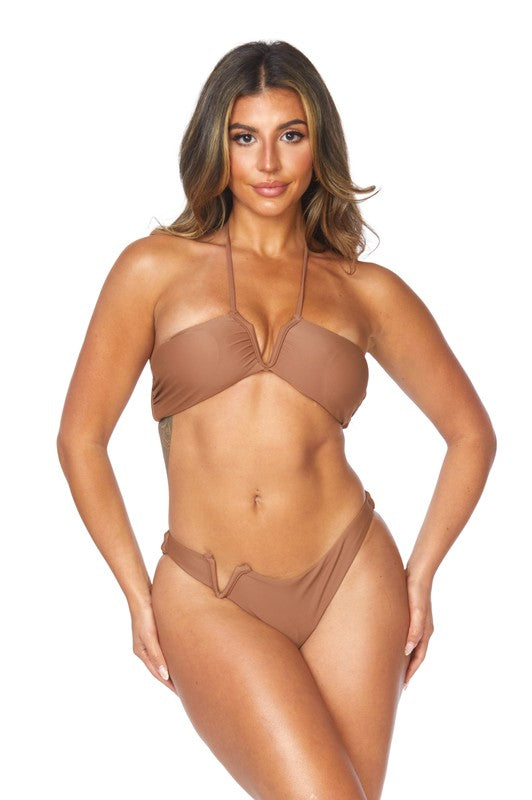 Stilla | Piece V Form Design Halterneck Bikini