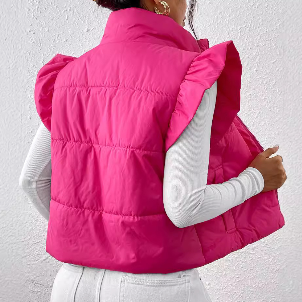 Stilla | Moderne Korte Stoppede Gilet til Kvinder