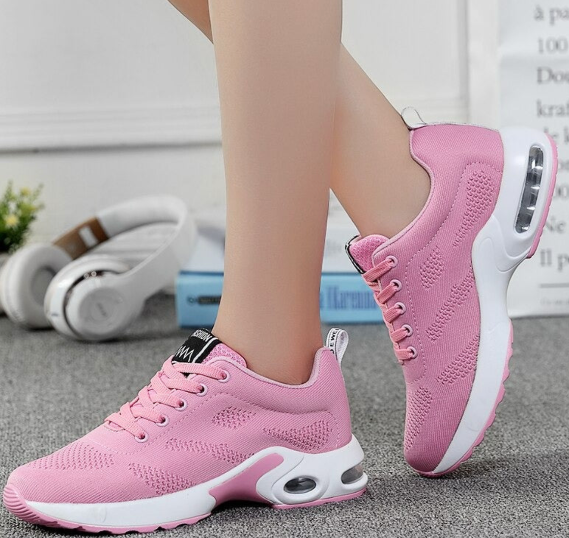 Stilla | Ortopædisk Let, Åndbar Sport Sneaker Til Damer Sporty Casual Løbesko Med Air Cushion Sål