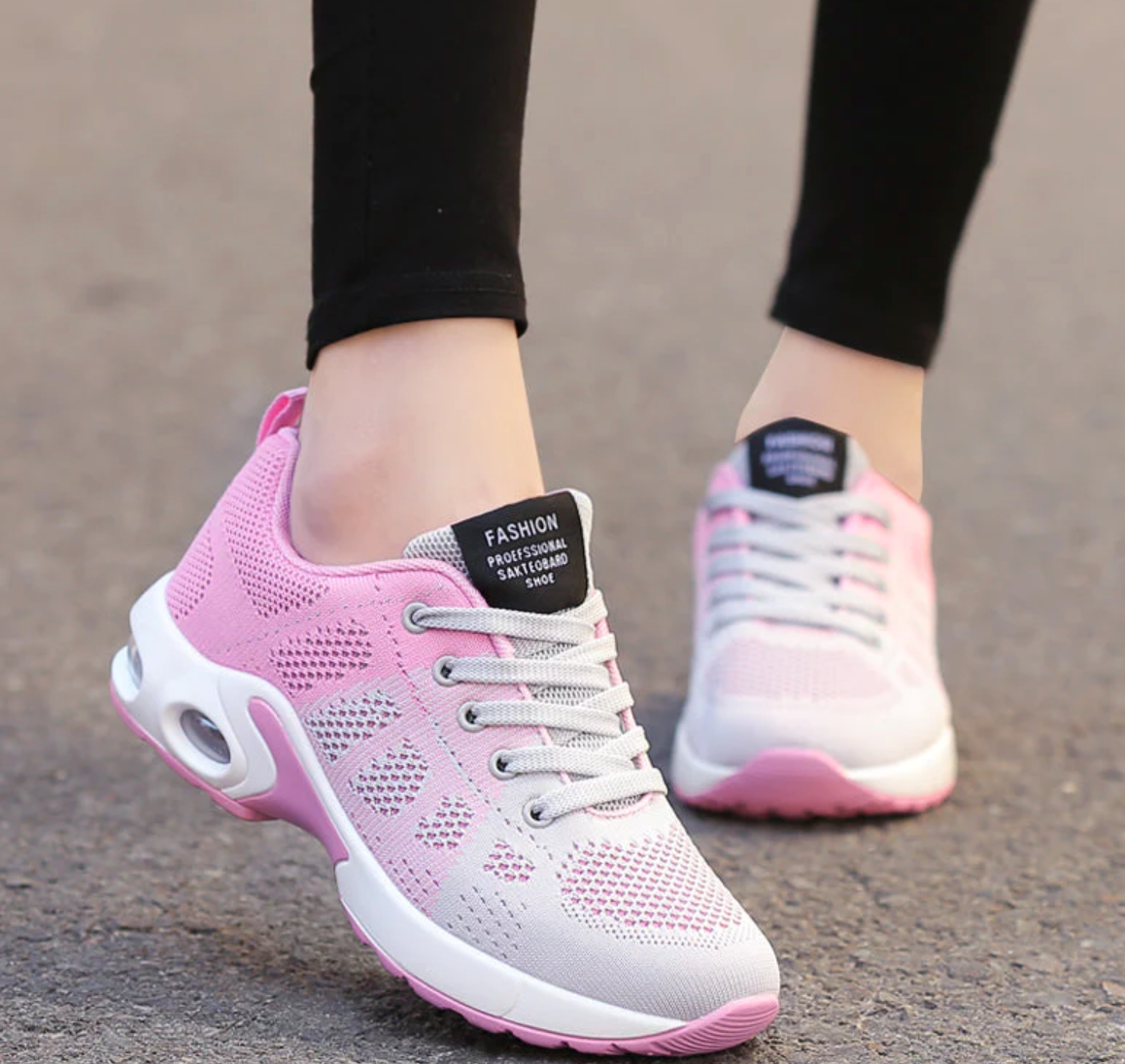 Stilla | Ortopædisk Let, Åndbar Sport Sneaker Til Damer Sporty Casual Løbesko Med Air Cushion Sål