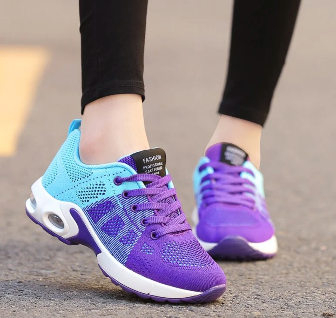 Stilla | Ortopædisk Let, Åndbar Sport Sneaker Til Damer Sporty Casual Løbesko Med Air Cushion Sål