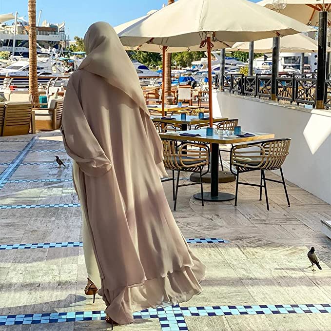Stilla | Åben Amina Abaya Med Hijab