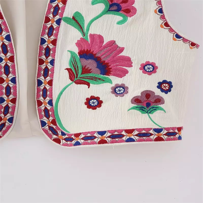 Stilla | Blomstret Modevest