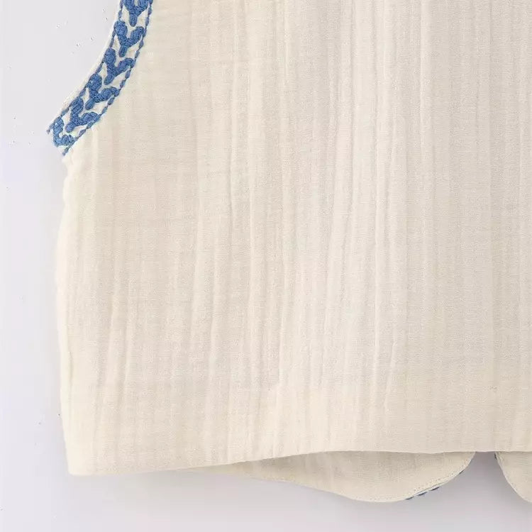 Stilla | Blomstret Modevest
