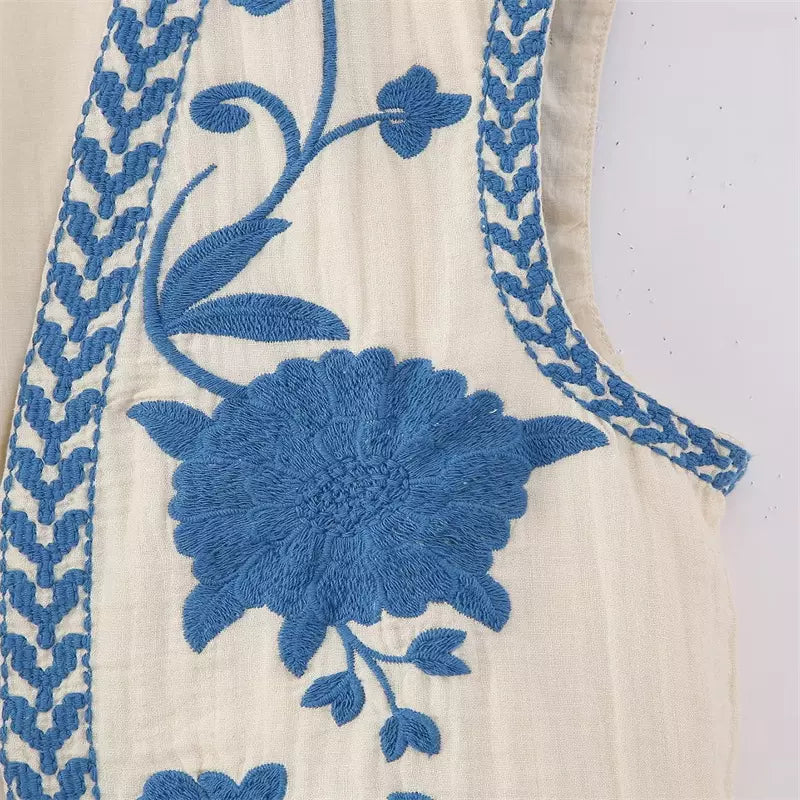 Stilla | Blomstret Modevest