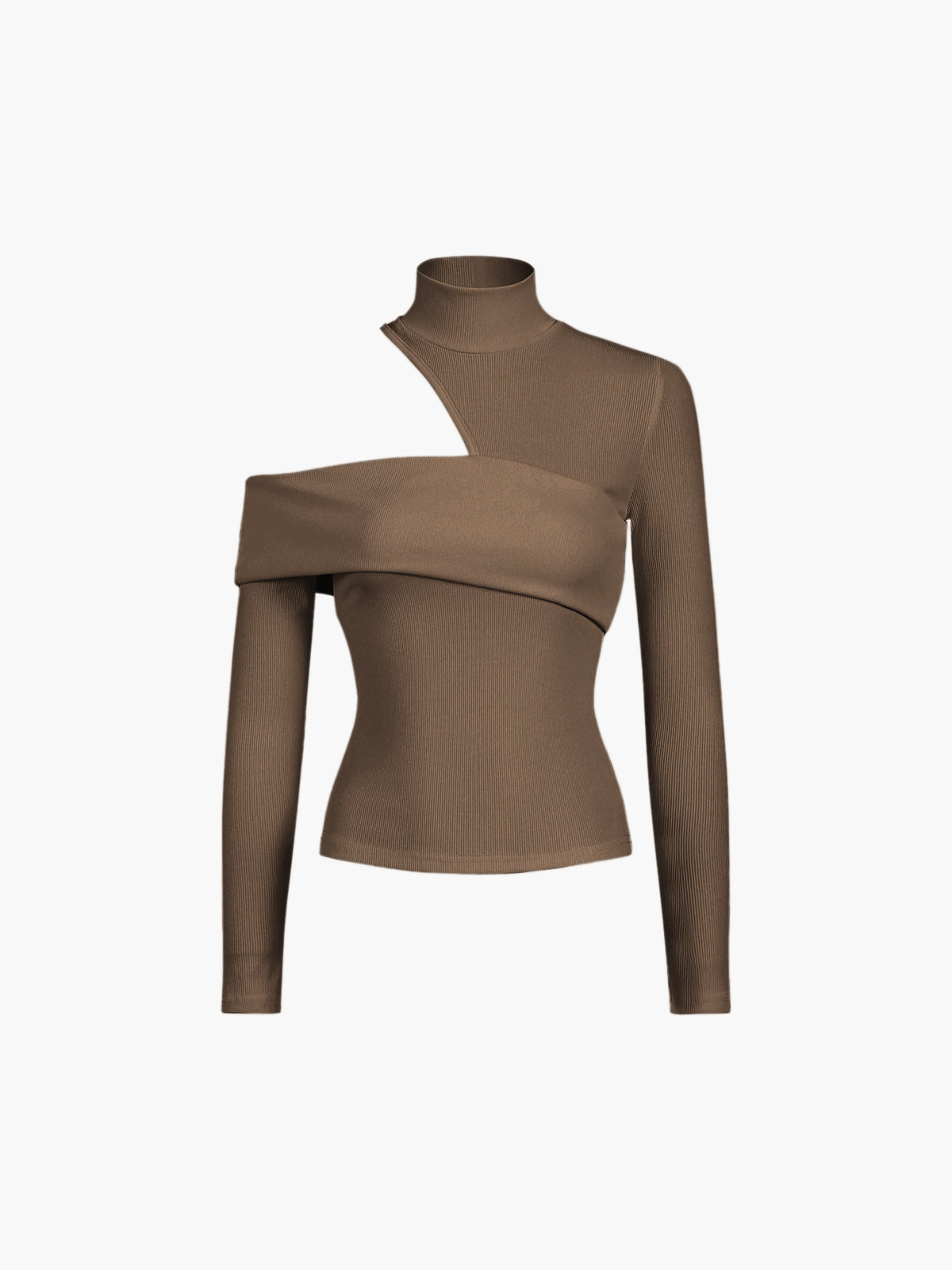 Stilla | Cutout Rib Langærmet Dame Toppe