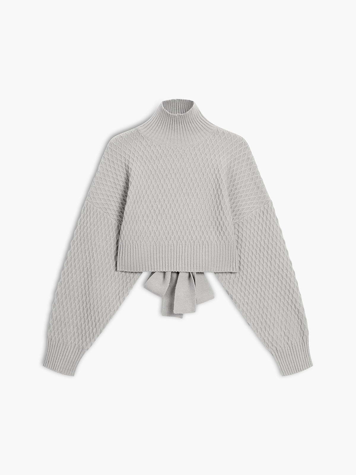 Stilla | Trøje Tie Back Mock Neck Sweater
