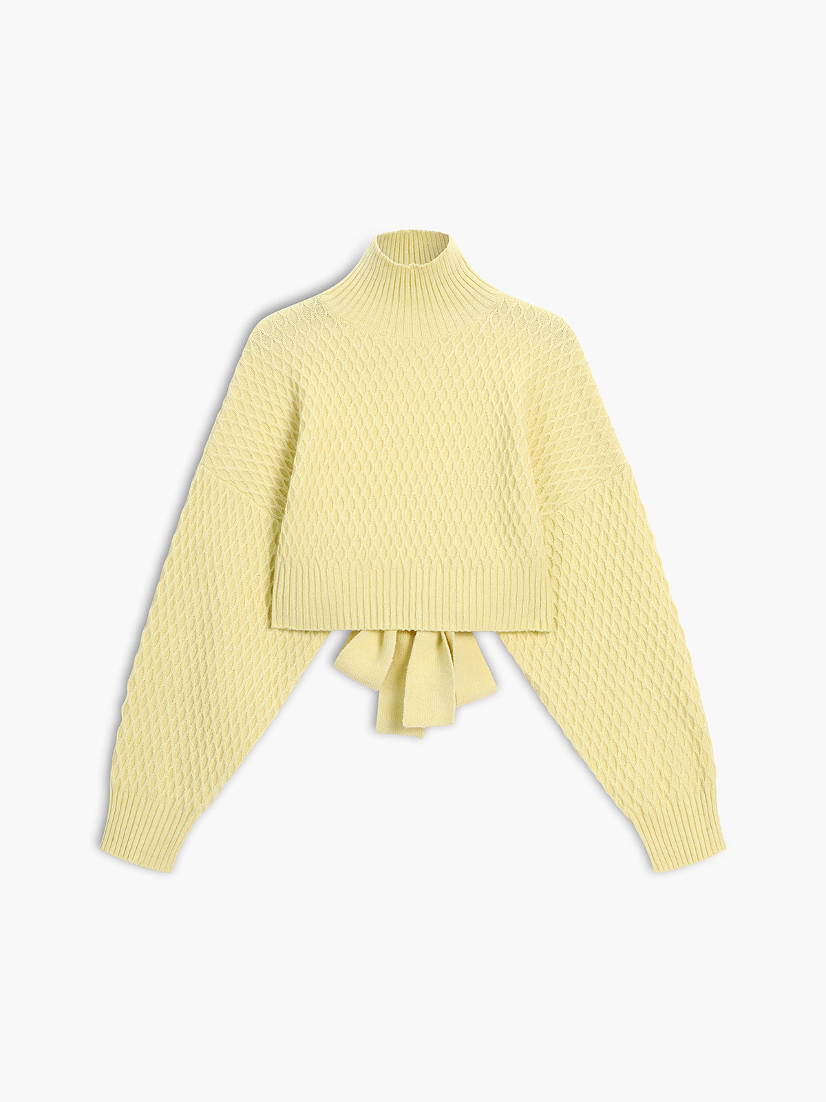 Stilla | Trøje Tie Back Mock Neck Sweater
