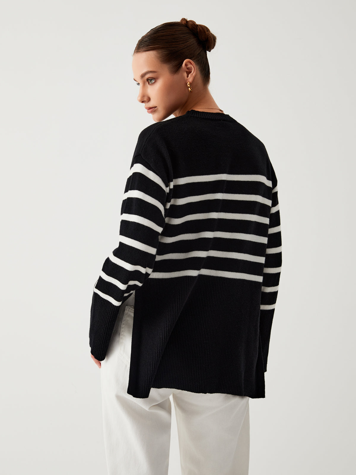 Stilla | Oversized Sweater med Striber