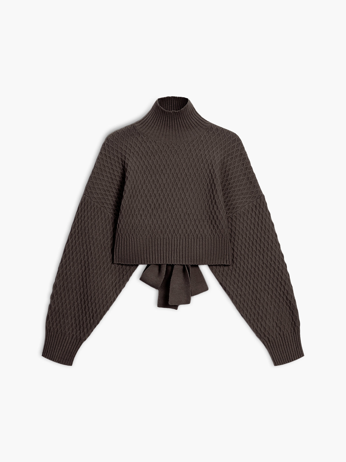 Stilla | Trøje Tie Back Mock Neck Sweater