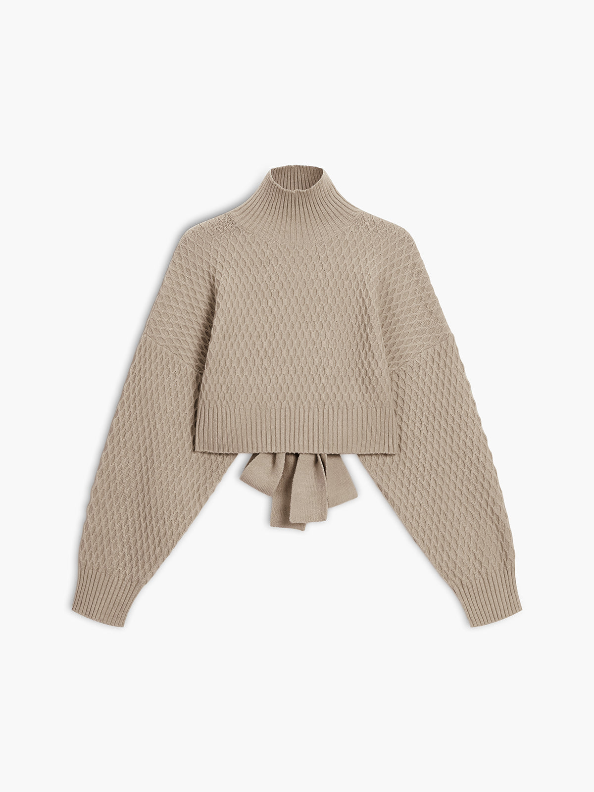 Stilla | Trøje Tie Back Mock Neck Sweater