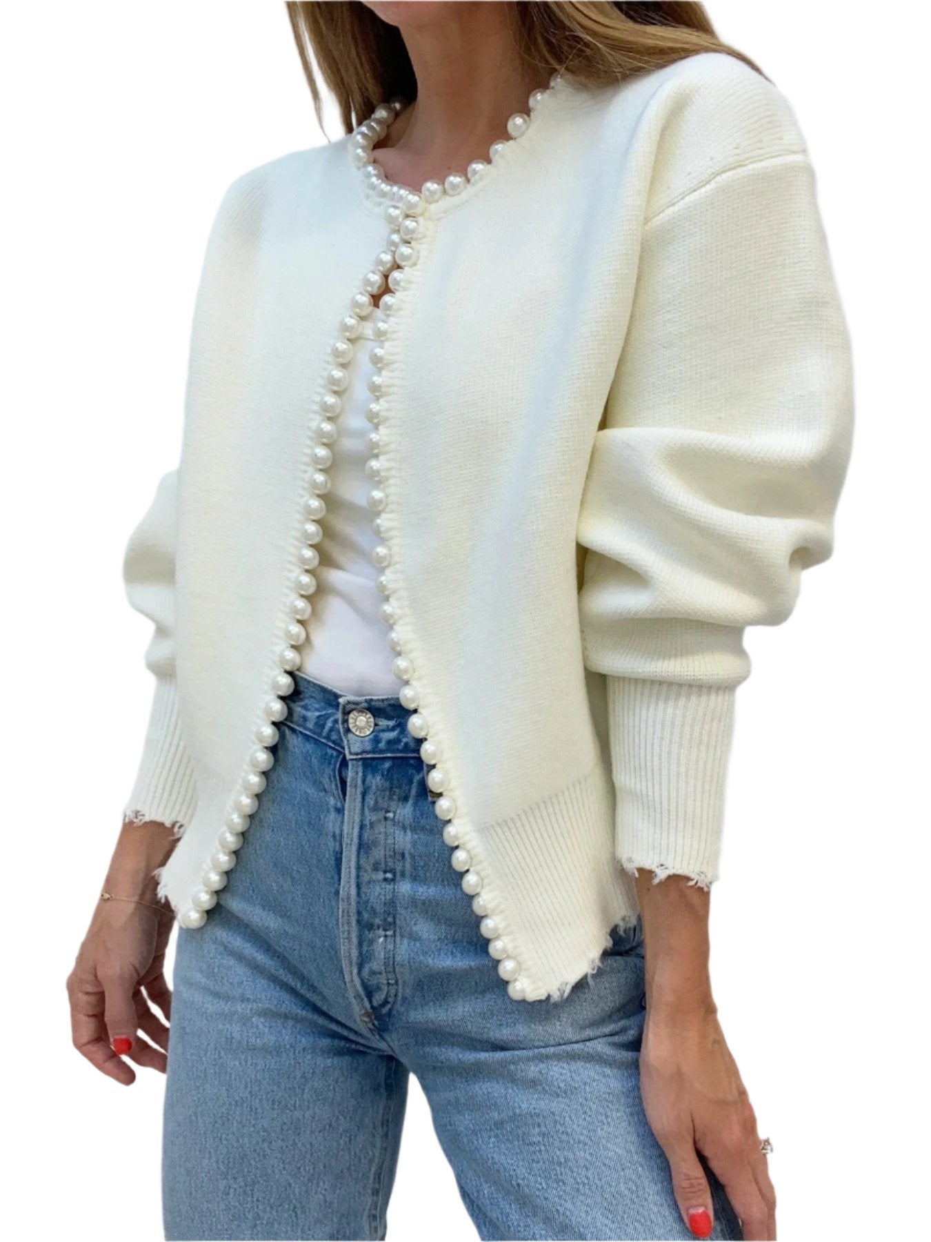 Stilla | Cardigan til Kvinder Med Perler